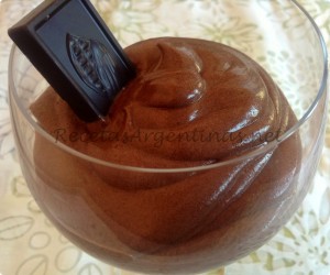 mousse de chocolate
